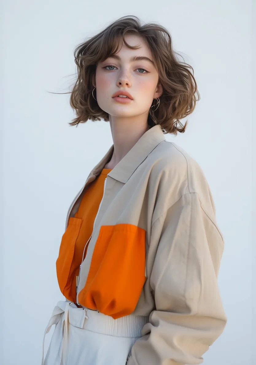 Amelia Carter photographed in warm earthy tones